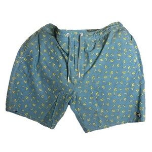 Johnnie O Shorts Mens Medium Drawstring Swim Trunk Summer Stretch Banana Lined